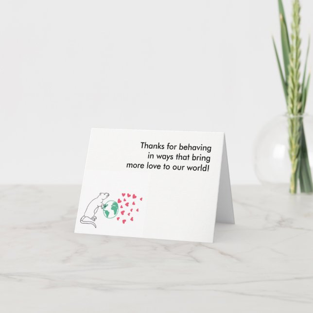 Carte De Remerciements Notes de remerciements (Devant)