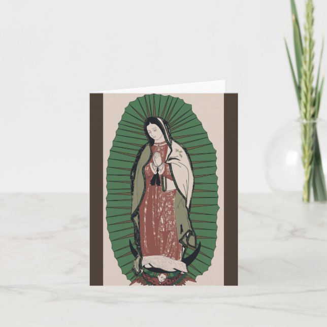 Carte De Remerciements Notre-Dame de Guadalupe (Devant)