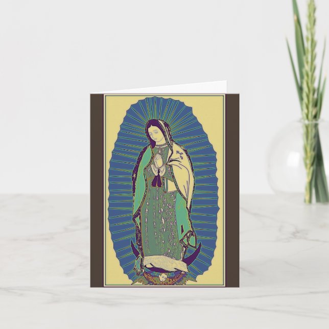 Carte De Remerciements Notre-Dame de Guadalupe (Devant)