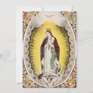 Carte De Remerciements Notre-Dame de Guadalupe