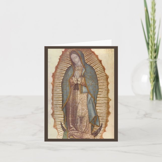 Carte De Remerciements Notre-Dame de Guadalupe (Devant)