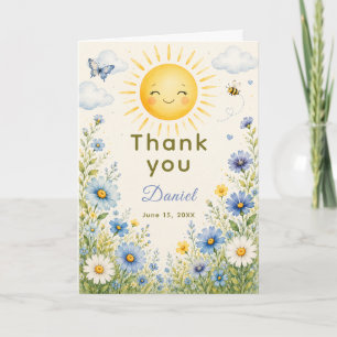 Carte De Remerciements Notre Petit Rayon de Soleil