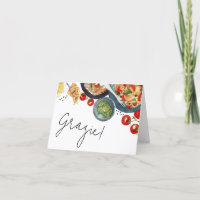 Nourriture italienne à l'aquarelle C'est l'amour !