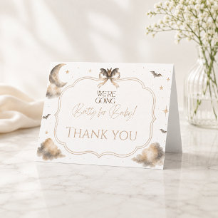 Carte De Remerciements Nous devenons fous pour la Baby Moon Chauve-souris