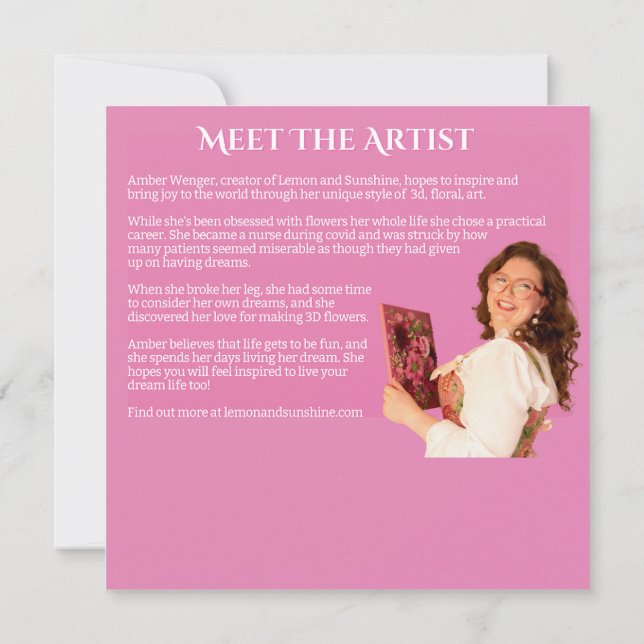 Carte De Remerciements "Nous ne choisissons pas les favoris" (Dos)