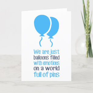 Carte De Remerciements Nous ne sommes que des ballons