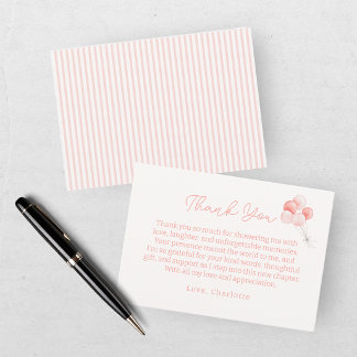 Carte De Remerciements Nous Pouvons à Peine Attendre Fille Baby Shower Ti