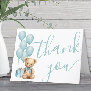 Carte De Remerciements Nous pouvons à peine attendre la Baby Shower pour 