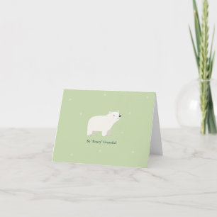 Carte De Remerciements Nous pouvons attendre le Baby shower   Ours polair