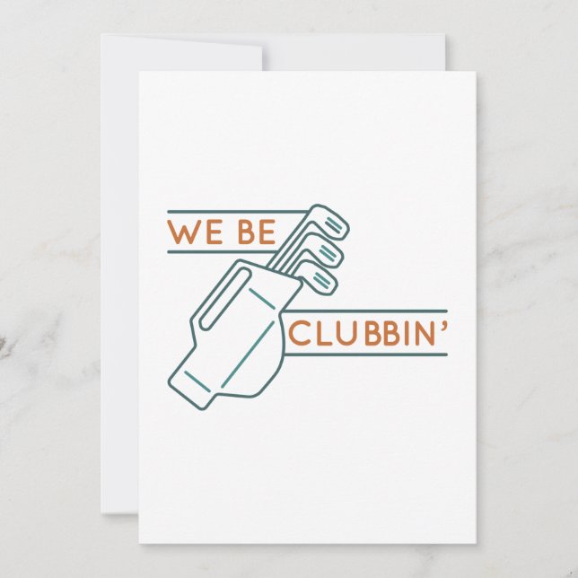Carte De Remerciements Nous Sommes Des Clubbin" (Devant)
