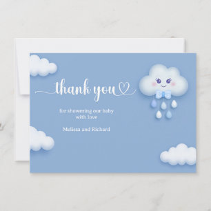 Carte De Remerciements Nous sommes sur le nuage neuf mignon nuage souple 