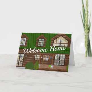 Carte De Remerciements Nouveau réchauffement de la maison Cabine