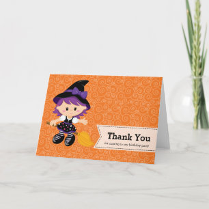 Carte De Remerciements Nouvel anniversaire d'Halloween