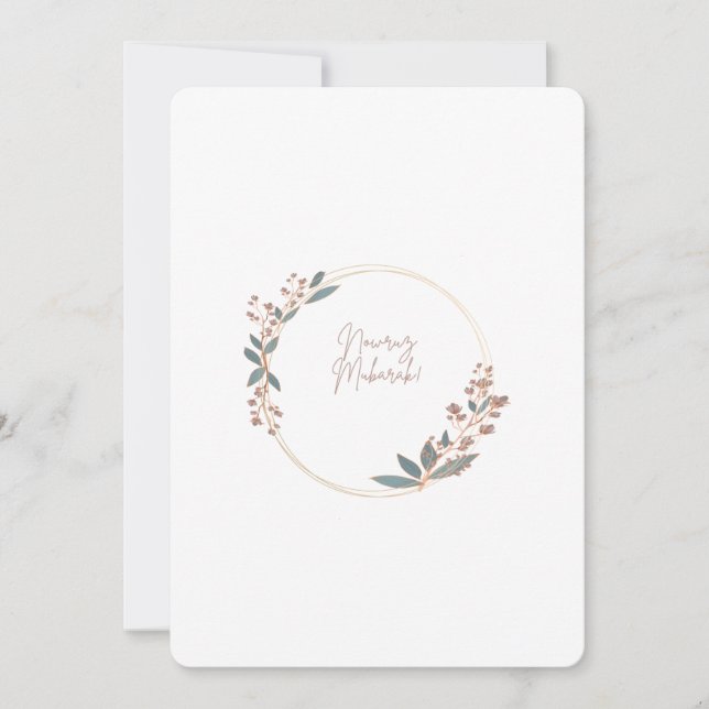 Carte De Remerciements Nowruz Moubarak ! (Devant)