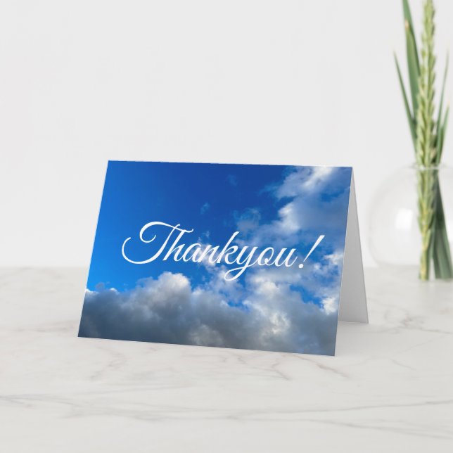 Carte De Remerciements Nuage n° 24 (Devant)