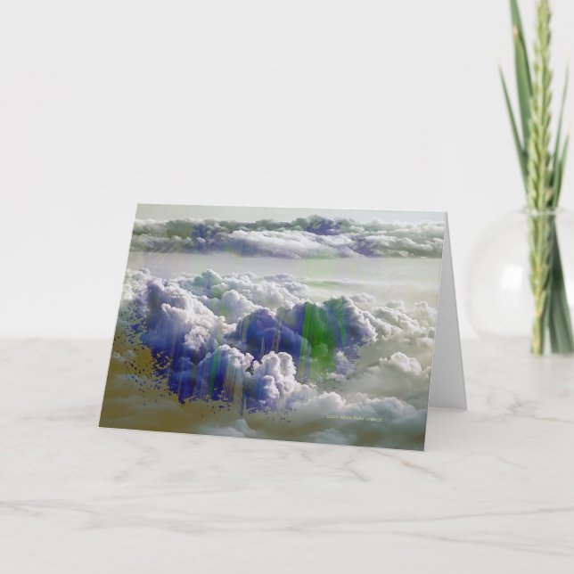 Carte De Remerciements "Nuages mystiques" (Devant)