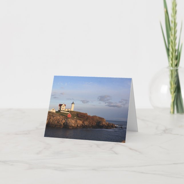 Carte De Remerciements Nubble Lighthouse at Dusk Note Card (Devant)
