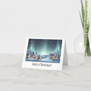 Carte De Remerciements Nuit étoilée Noël