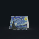 Carte De Remerciements "Nuit étoilée" par Van Gogh<br><div class="desc">Ce design présente une reproduction en très haute résolution non altérée et non modifiée du célèbre tableau "Starry Night" de Van Gogh.</div>