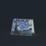 Carte De Remerciements "Nuit étoilée" par Van Gogh<br><div class="desc">Ce design présente une reproduction en très haute résolution non altérée et non modifiée du célèbre tableau "Starry Night" de Van Gogh.</div>