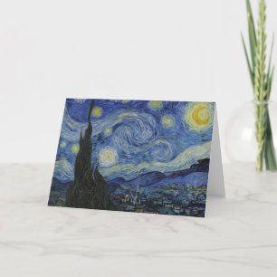Carte De Remerciements Nuit étoilée, peinture à l'huile, Vincent Van Gogh
