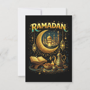Carte De Remerciements Nuits dorées de Ramadan
