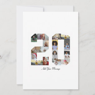 Carte De Remerciements Numéro 20 Collage photo