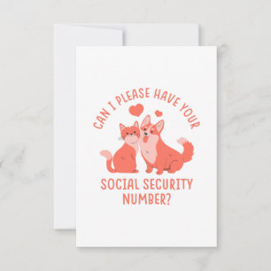 Carte De Remerciements Numéro de sécurité sociale