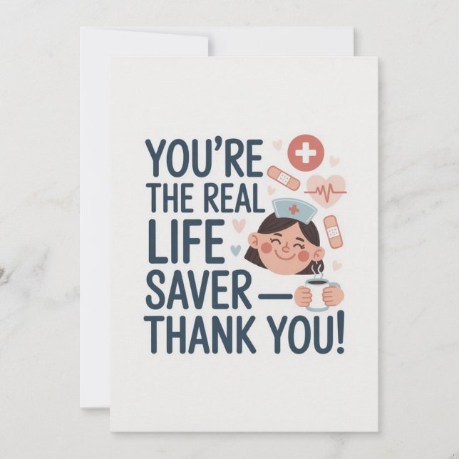 Carte De Remerciements Nurse Thank You Card (Devant)