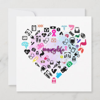 Carte De Remerciements #nurselife, humour de soins infirmiers, luttes d'i