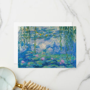 Carte De Remerciements Nymphéas par Claude Monet