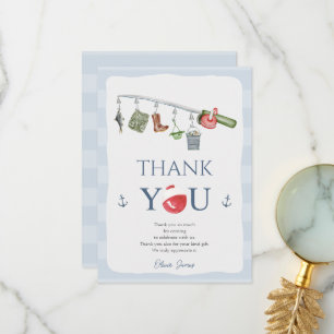 Carte De Remerciements O-fish-ally une pêche 1er anniversaire garçon