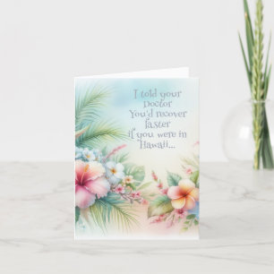 Carte De Remerciements Obtenez bien bientôt avec le sourire : Funny Get W