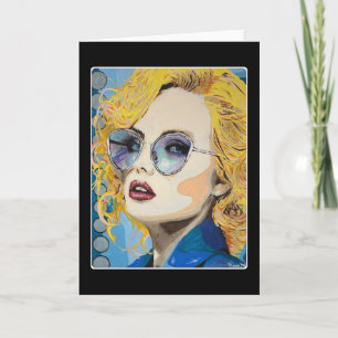 Carte De Remerciements 'Ocean Eyes' Peinture sur une 