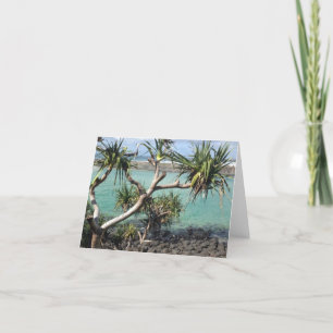 Carte De Remerciements Ocean Through the Trees Folded Greeting Card