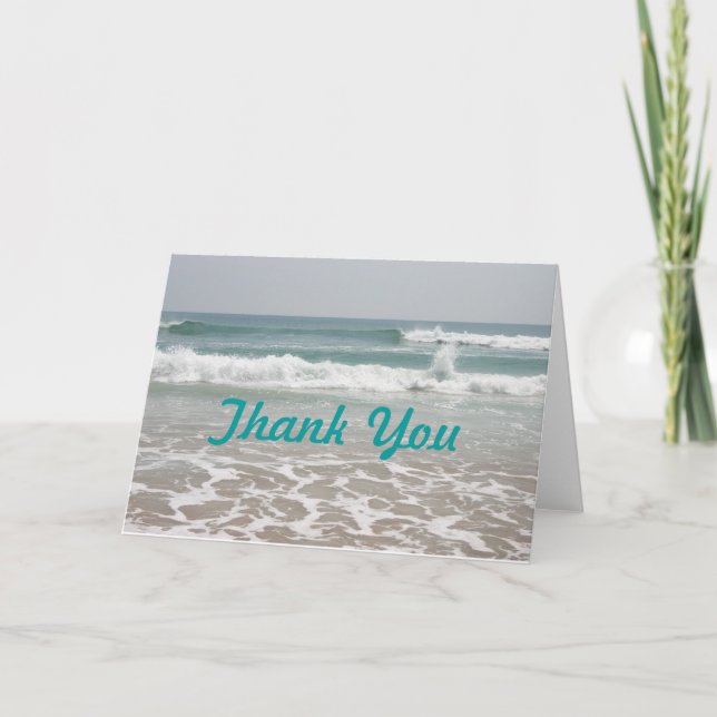 Carte De Remerciements Ocean View Thank You Card (Devant)