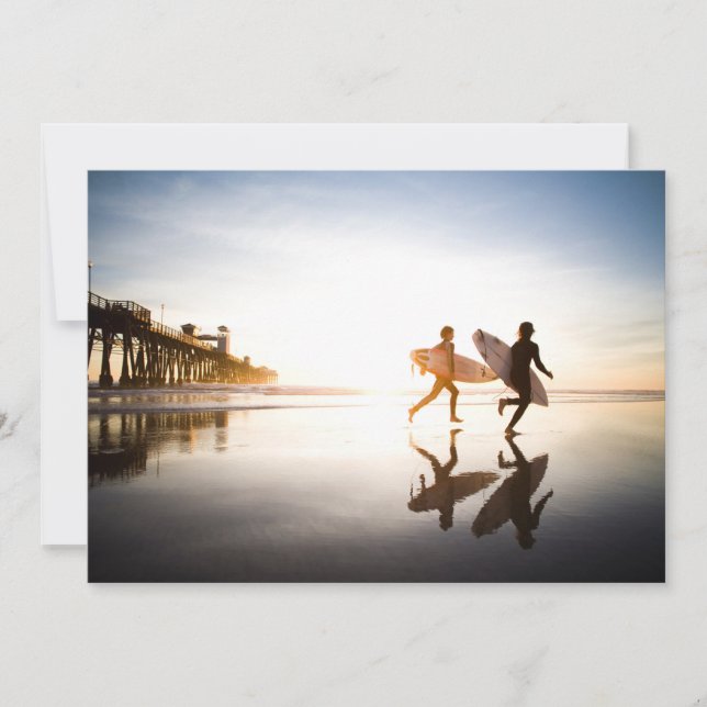 Carte De Remerciements Oceanside Beach (Devant)