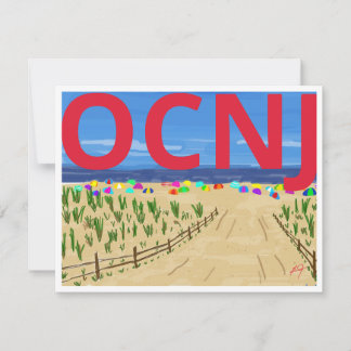 CARTE DE REMERCIEMENTS OCNJ THANK YOU CARD