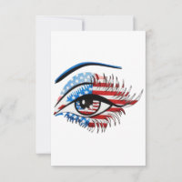Oeil de drapeau américain, Clipart de sublimation 
