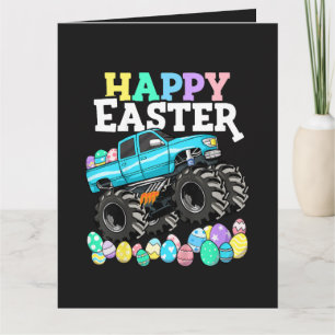 Carte De Remerciements Œufs de Pâques de Monster Truck de Joyeuses Pâques