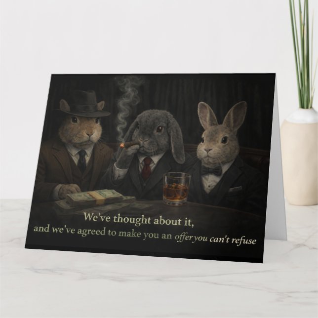 Carte De Remerciements Offer you can't refuse (Devant)