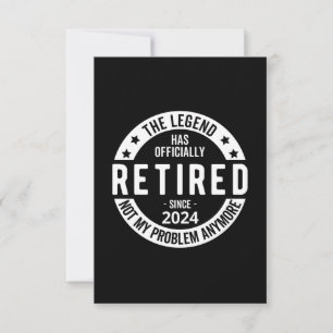 Carte De Remerciements officiellement retraité 2024
