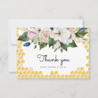 Oh Babee Aquarelle Abee Baby shower floral jaune