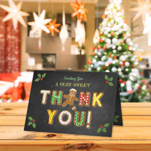 Carte De Remerciements Oh ! Baby shower de biscuits en pain d'épices