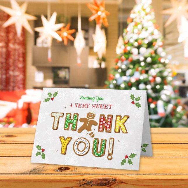 Carte De Remerciements Oh, Snap ! Gingerbread Cookie N'importe quel âge A (Créateur téléchargé)