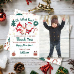 Carte De Remerciements Oh What Fun Santa Claus Christmas Holiday Photo<br><div class="desc">Oh What Fun Santa Claus Christmas Holiday Photo Carte de remerciements</div>