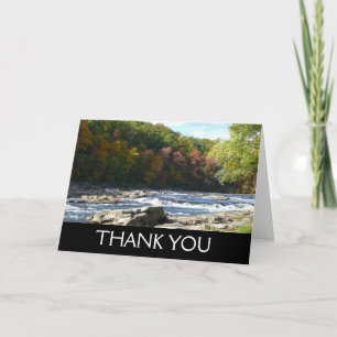 Carte De Remerciements Ohiopyle River Rapids à l'automne Pennsylvanie Aut