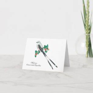 Carte De Remerciements Oiseau d'État de l'Oklahoma : Moucherolle à queue