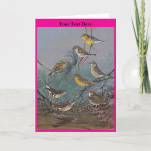 Carte De Remerciements Oiseaux no4