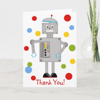 Carte De Remerciements Ollie Le Robot